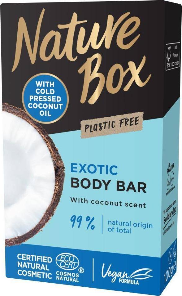 Nature Box NATURE BOX_Exotic Body Bar pielęgnacyjna kostka myjąca Kokos 100g