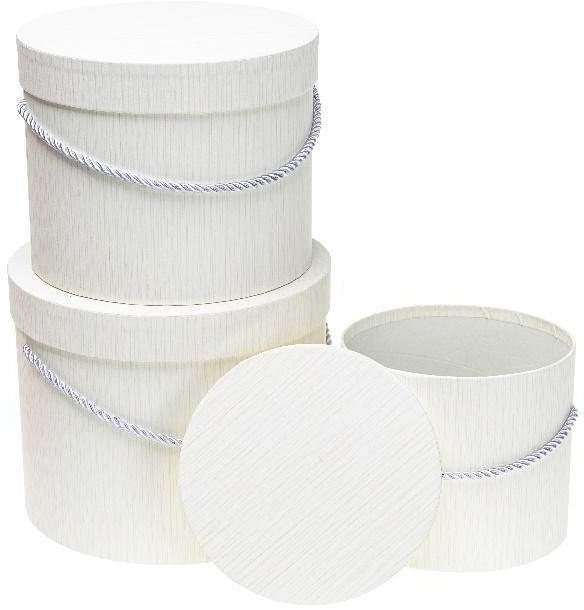 Pudełko Flower Box 3szt biały ROZETTE