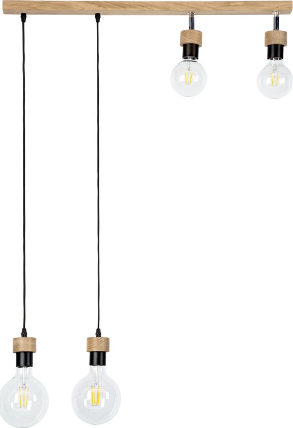 Lampa wisząca BRITOP Lighting Nowoczesna lampa wisząca czarna Britop CLARTE WOOD 32749474