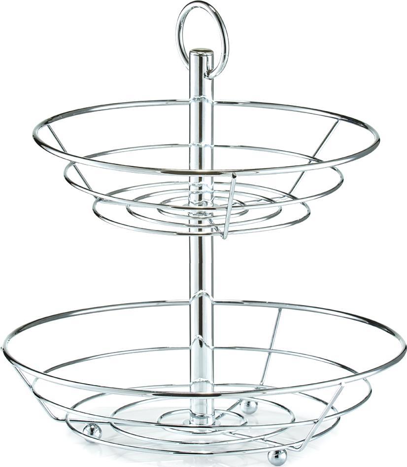 Selsey SELSEY Patera na owoce Mevian dwupoziomowa ze stali 29 cm