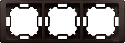 Kontakt-Simon Ramka Basic Neos potrójna czekoladowy (BMRC3/47)