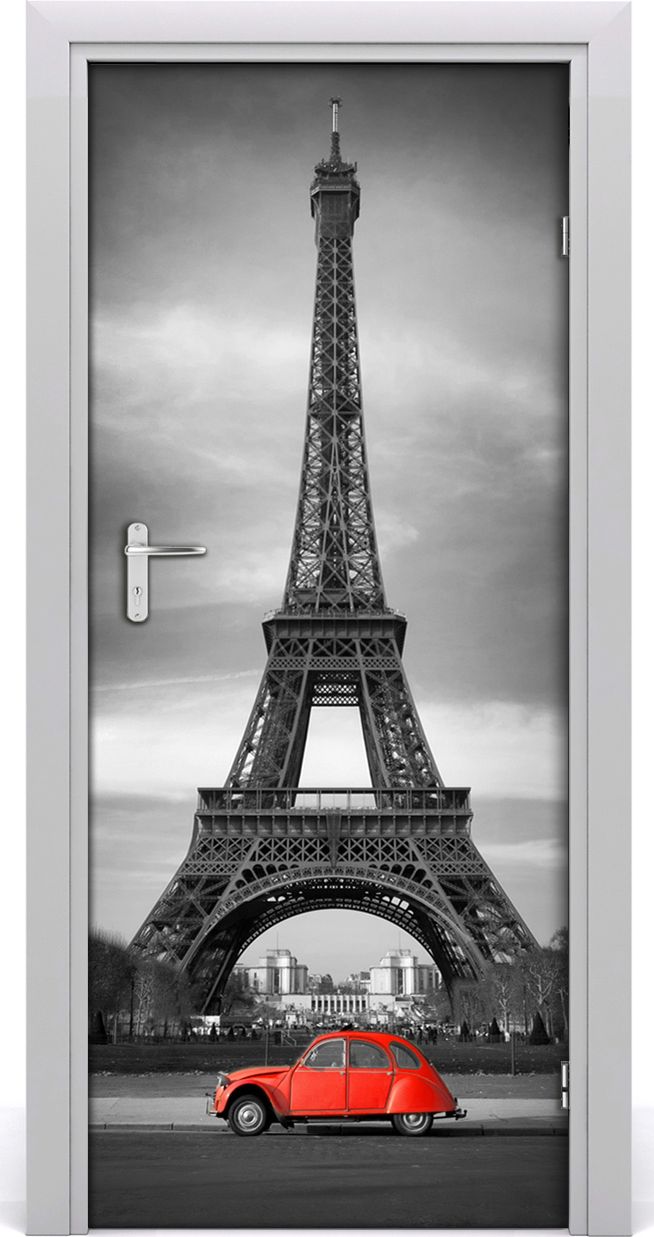 Tulup Fototapeta samoprzylepna na drzwi 85 x 205 cm Wieża Eiffla