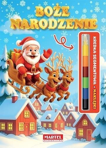 Modułowa kredka. Boże Narodzenie z naklejkami