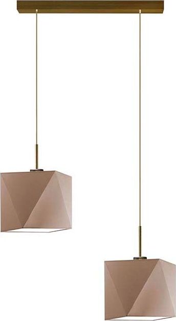 Lampa wisząca Lumes Geometryczna lampa wisząca nad stół - EX352-Kobes - 18 kolorów do wyboru Ecru