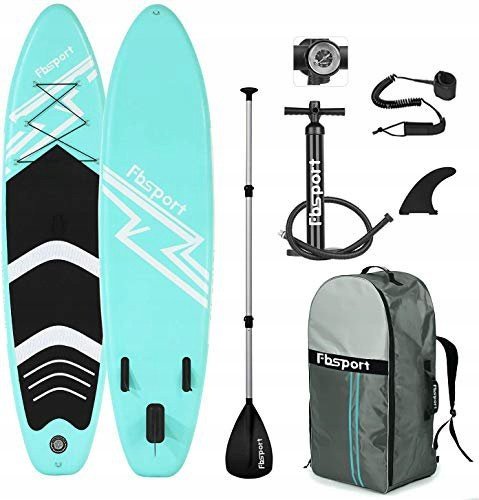 Zestaw FBSPORT Deska SUP Nadmuchiwana paddleboarding 335 cm zielony