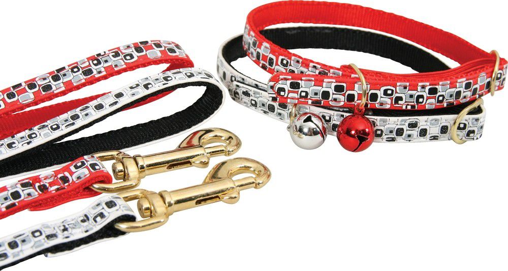 Zolux Smycz dla kota "Street" 1 m/10 mm kol. czerwony