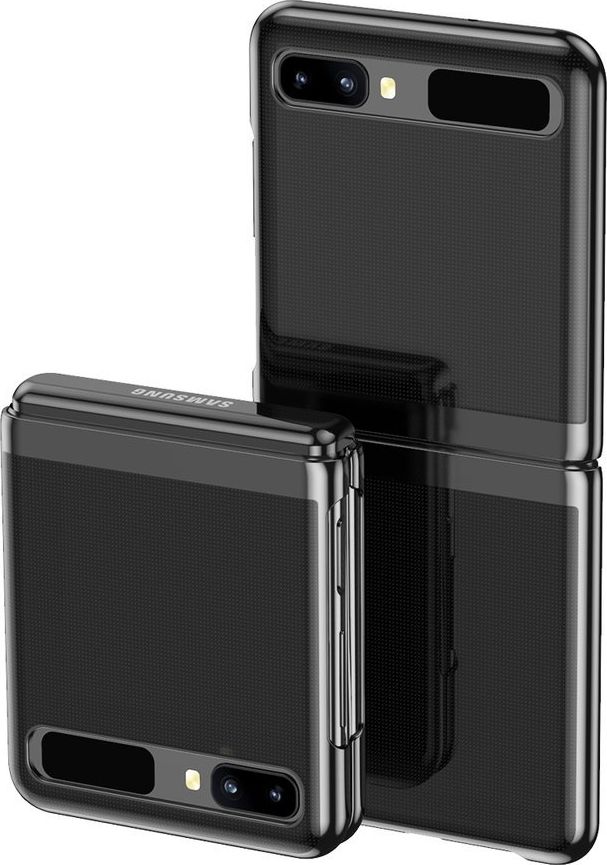 Hurtel Plating Case hard case pokrowiec etui z metaliczną ramką Samsung Galaxy Z Flip czarny