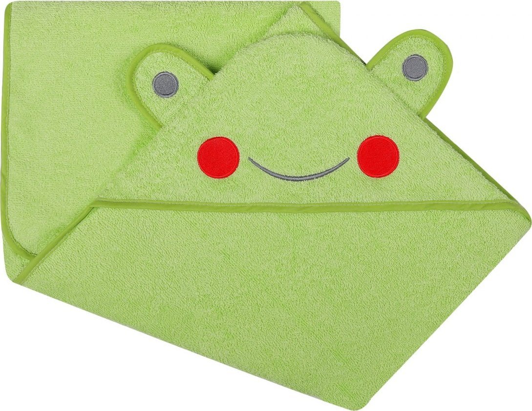 UVIE Okrycie kąpielowe Żabka 120x100 cm zielone