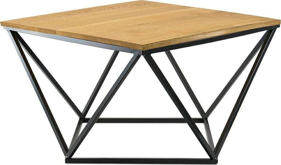 HowHomely Drewniany stolik kawowy OakLoft 60cm jasny dąb HowHomely