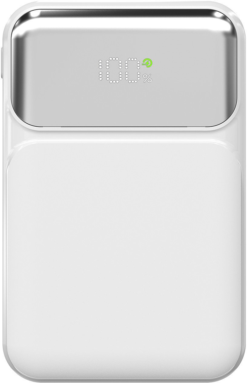 S-Link P104 Powerbank 10 000 mAh z wbudowanymi kablami, HSC 22.5W, PD 20W, biały