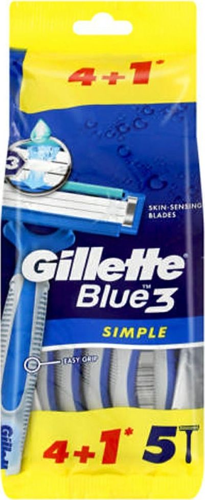 Gillette Gillette Blue3 Simple Maszynka do golenia 5szt