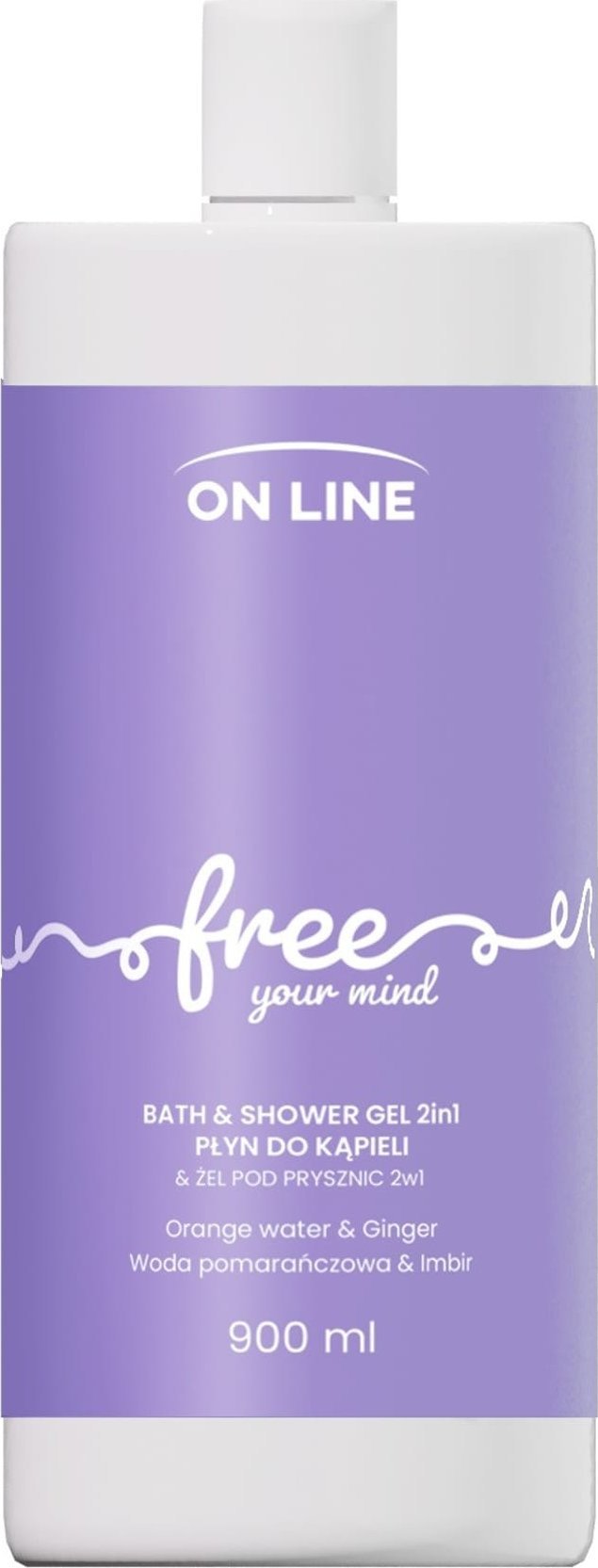 On Line ON LINE Emocje Żel i płyn do kąpieli 2w1 Free 900 ml