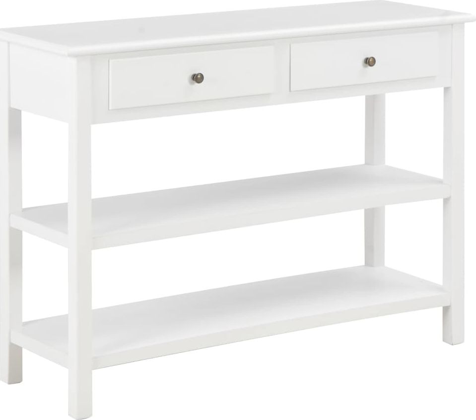 vidaXL Szafka, biała, 110 x 35 x 80 cm, MDF