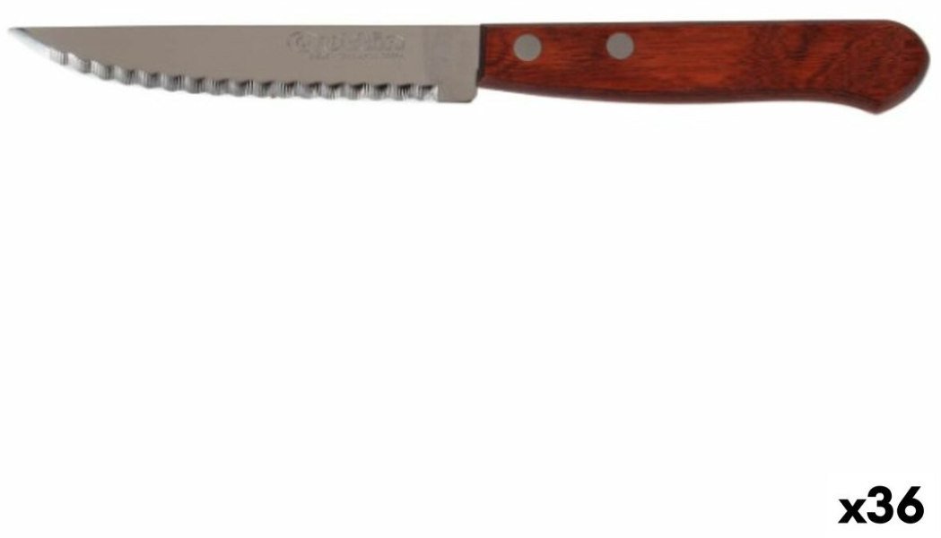 Nóż do Mięsa Quttin Packwood Drewno (36 Sztuk)