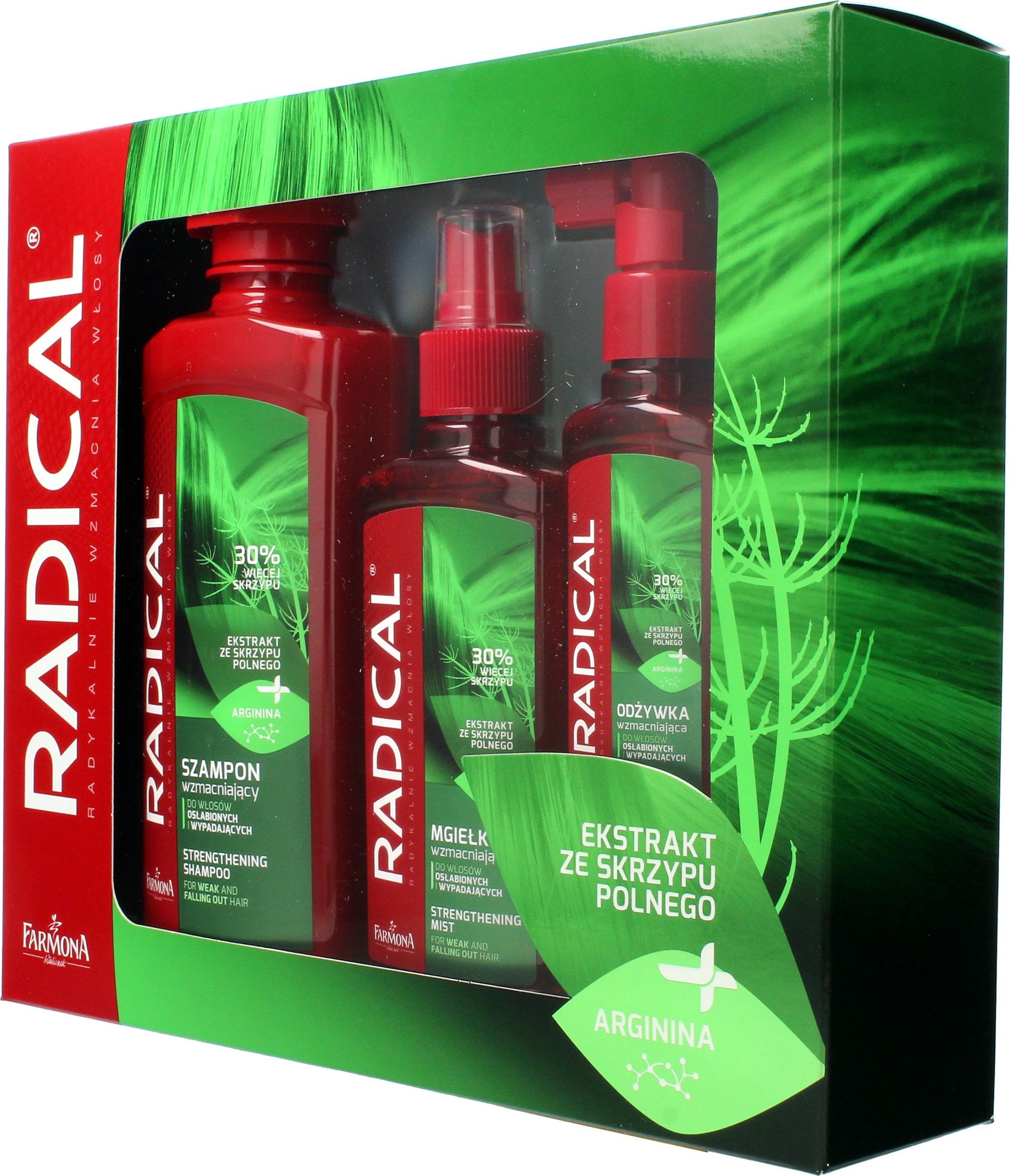 Farmona Farmona Zestaw prezentowy Radical (szampon 400ml+mgiełka 200ml+odżywka 100ml)