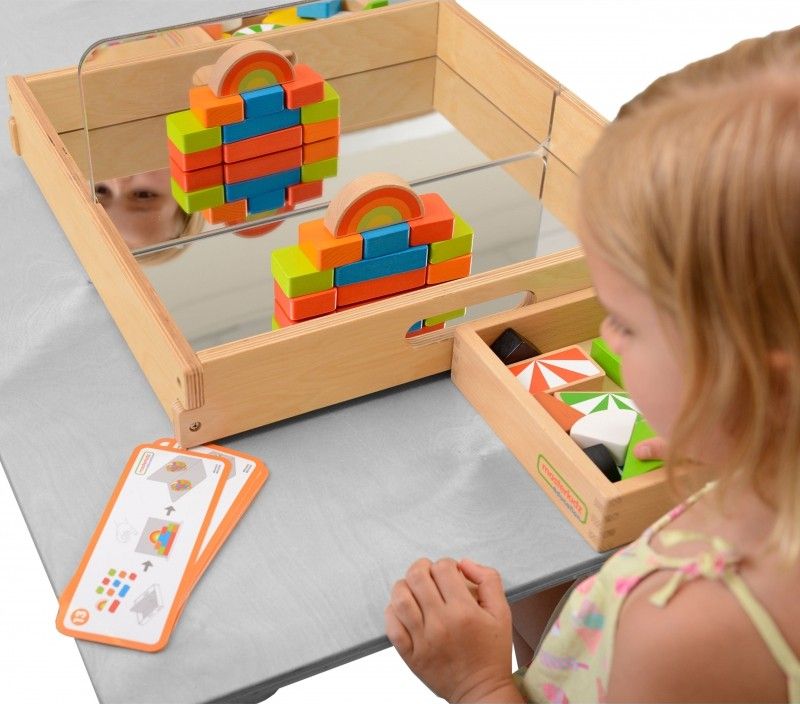 Masterkidz Zestaw Kolorowe Klocki Dla Dzieci Drewniane 24 Sztuki