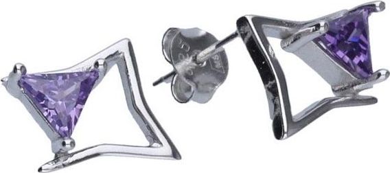 Lovrin Srebrne kolczyki 925 Gwiazdka z trójkątem 2,08g