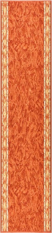 vidaXL Bieżnik dywanowy, terakotowy, 67x300 cm, antypoślizgowy