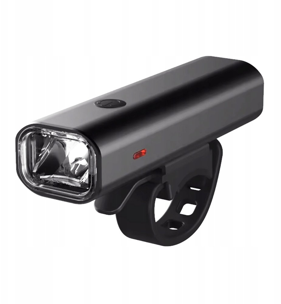 MOCNA LAMPKA ROWEROWA OŚWIETLENIE LED NA ROWER 400lm 2000mAh ODCIĘCIE ALU