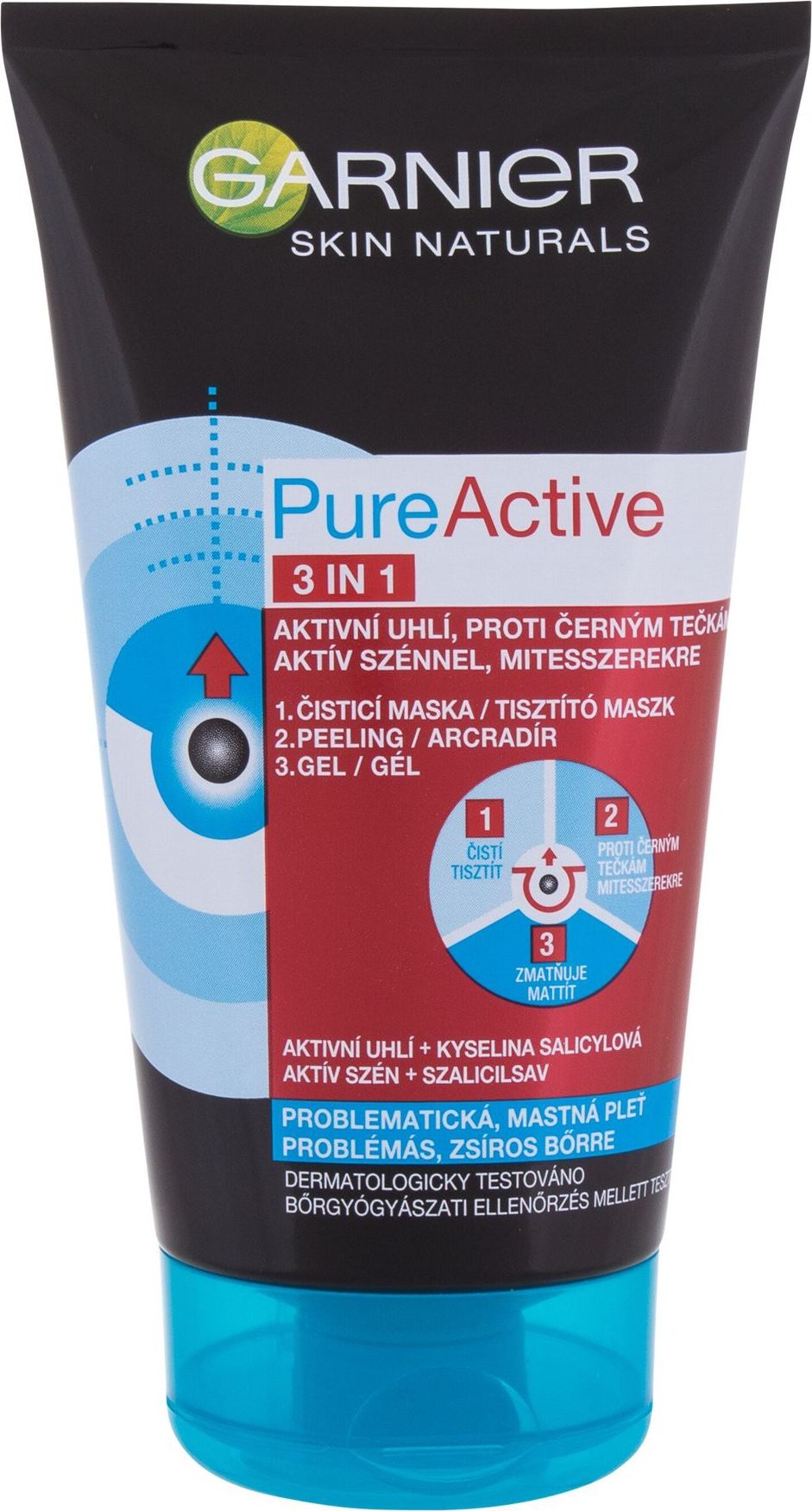 Garnier Garnier Pure Active 3in1 Maseczka do twarzy 150ml