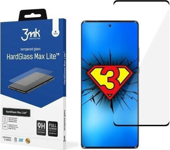 3MK Szkło hartowane 3MK HardGlass Max Lite Motorola Edge 30 Ultra czarne