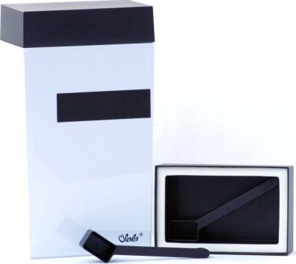 OLaLa Pojemnik OLaLa Your choice prostokątny, z miarką i miejscem do opisu, 4,0 l, biało-czarny