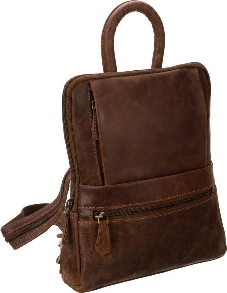 Plecak młodzieżowy damski skóra naturalna mały