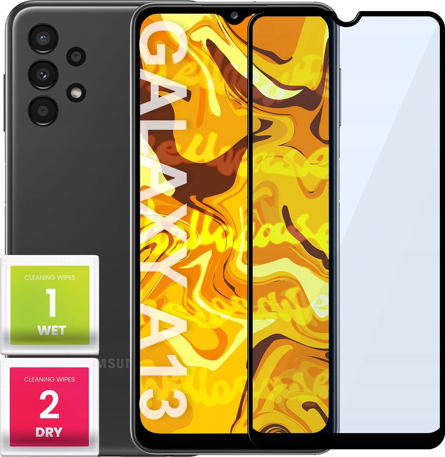 Hello Case SZKŁO HARTOWANE DO SAMSUNG GALAXY A13 5G PEŁNE NA CAŁY EKRAN SZKIEŁKO 5D 9H