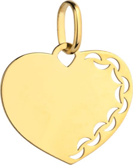 Lovrin Złota zawieszka 585 ażurowe serduszko 0,67 g