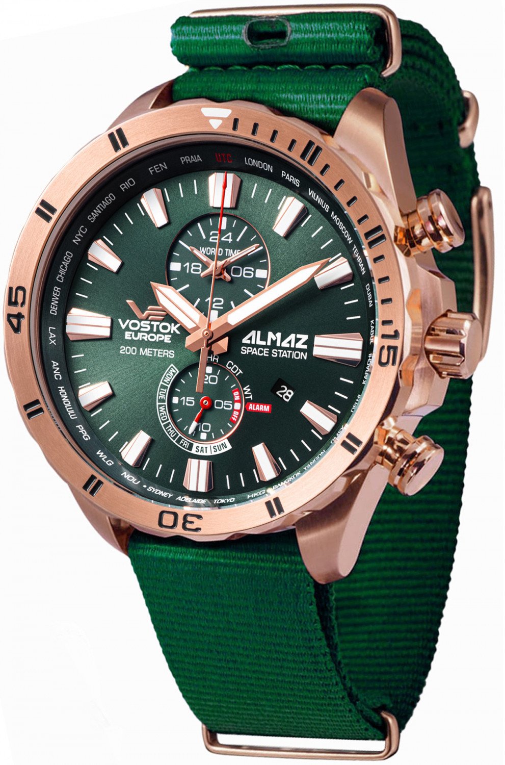 Zegarek męski Vostok Europe YM8J-320B656N zielony