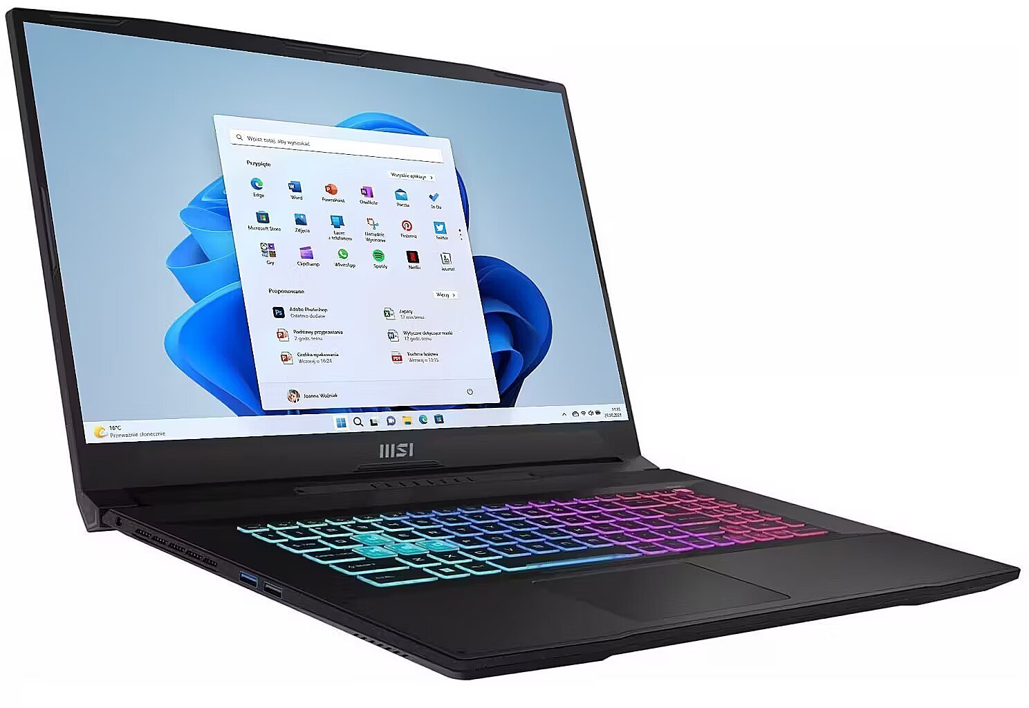 MSI Katana 17 B13UCRK-1603PL - i5-13420H | 17,3" | 32GB | 512GB | Win11 | RTX 3050