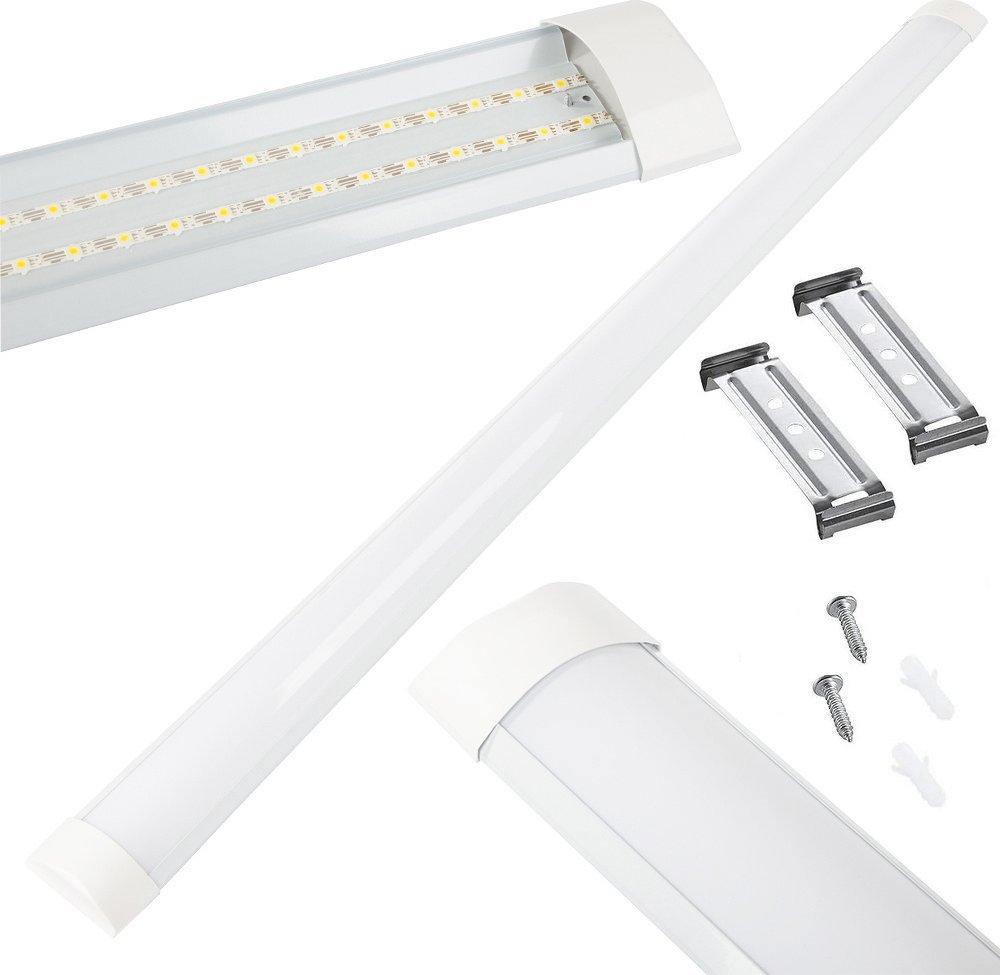 Naświetlacz Verk Lampa led oprawa natynkowa świetlówka 120cm 28w zimna Lampa led oprawa natynkowa świetlówka 120cm 28w