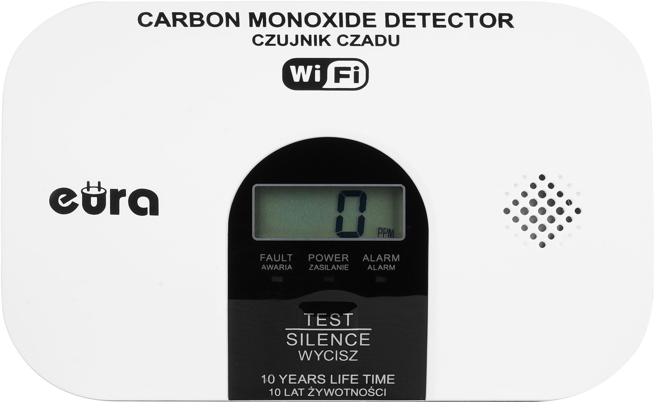 Czujnik czadu EURA CD-53A2v5300-TY/B Wi-Fi - certyfikat CNBOP-PiB