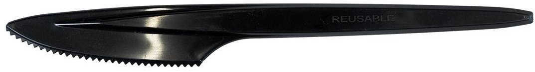 Noże wielokrotnego użytku czarne 100szt