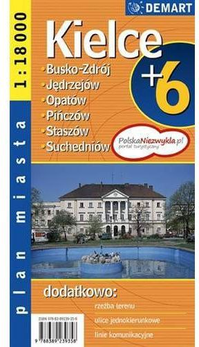 Plan miasta Kielce +6 1:18 000