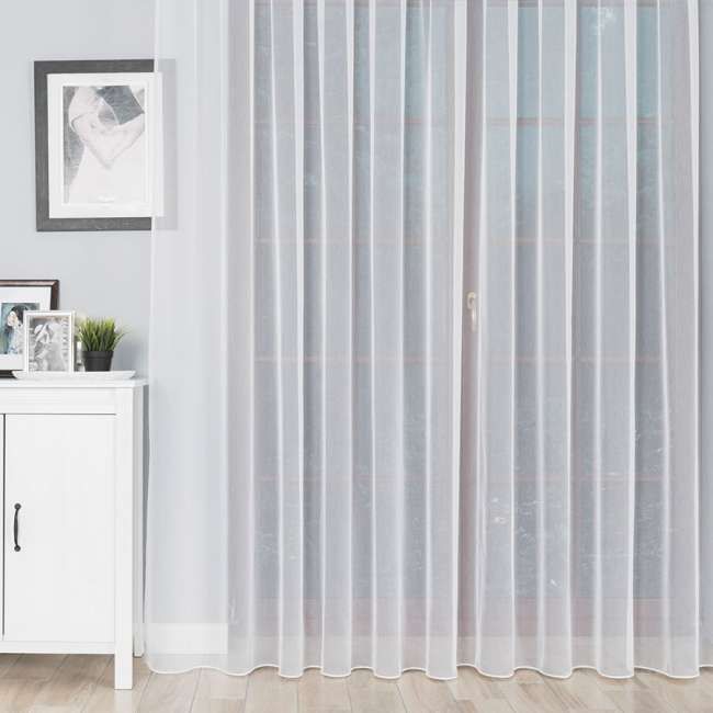 Markizeta Firanka z ołowianką, 295cm, kolor biały 055318 KOSMA