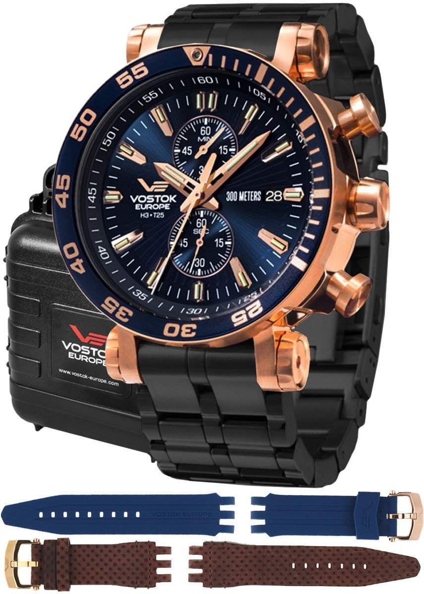 Zegarek męski Vostok Europe VK61-575B590BB czarny