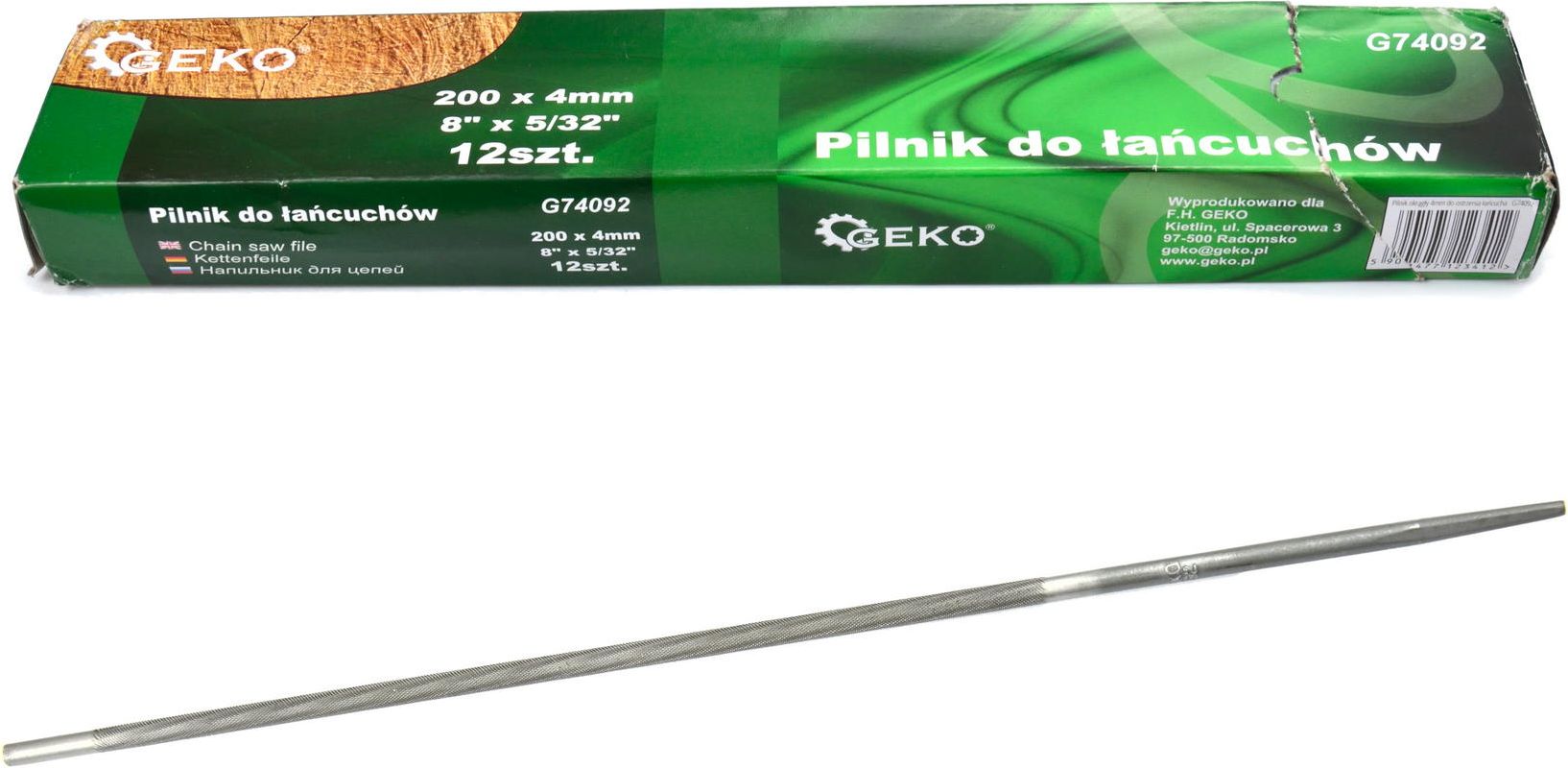 Geko pilnik okrągły 4mm do ostrzenia łańcucha (G74092)