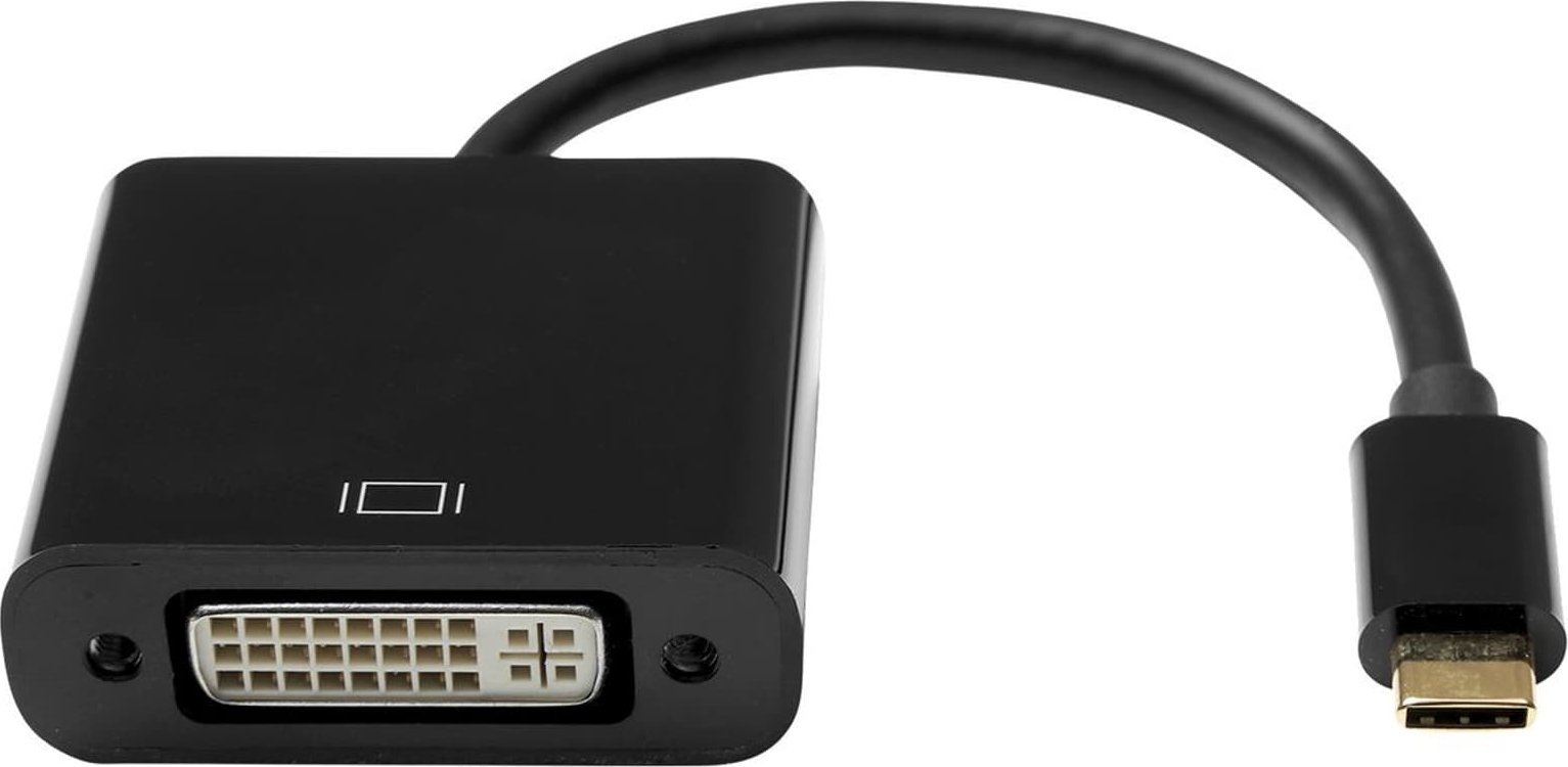 Adapter AV ProXtend ProXtend USB-C (M) to DVI-I 24+5 (F) Adapter, Black 10CM
