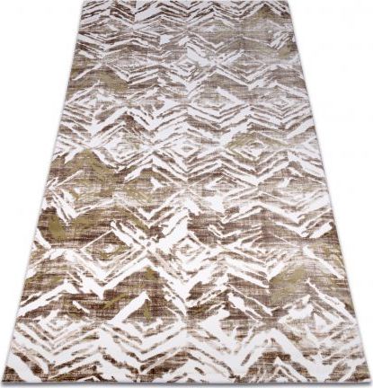 Dywany Łuszczów Dywan AKRYL DIZAYN 121 beż / zielony, 200x300 cm