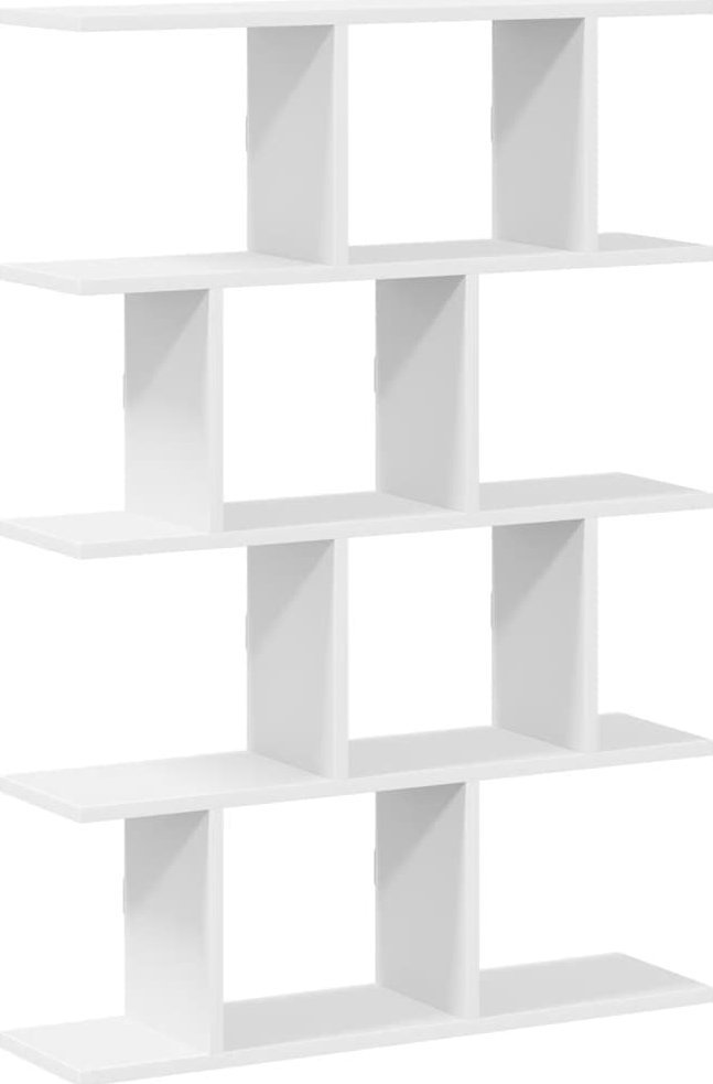 vidaXL vidaXL Półka ścienna kostka, 12 przegrodami, biała