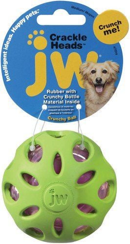 JW Pet Crackle Ball Medium