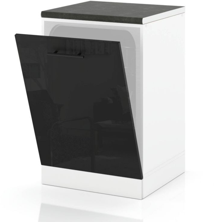 Front Do Zabudowy Zmywarki 60cm Szafka Kuchenna Spremium Czarny Połysk