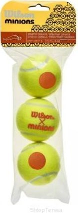 Wilson PIŁKA TENIS ZIEMNY WILSON STARTER ORANGE MINIONS 3SZT ITF