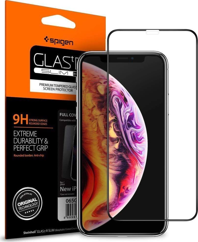 Spigen Szkło Hartowane Spigen Glass Fc Iphone 11 Pro Max Black