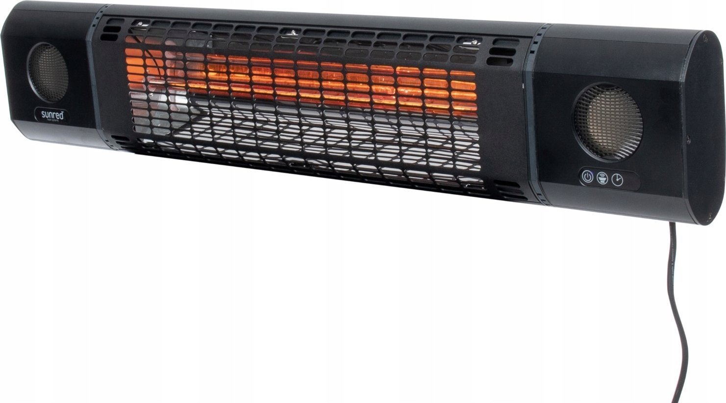 Sunred SUNRED | Heater | SOUND-2000W, Sun and Sound Ultra Wall | Infrared | 2000 W | Number of power levels | Suitable for rooms up to m² | Black | IP