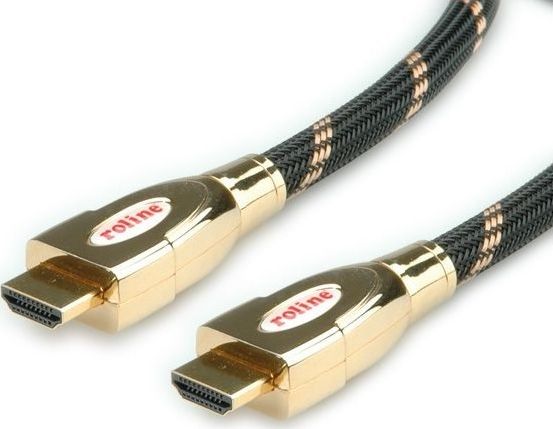 Kabel Roline HDMI - HDMI 1m złoty