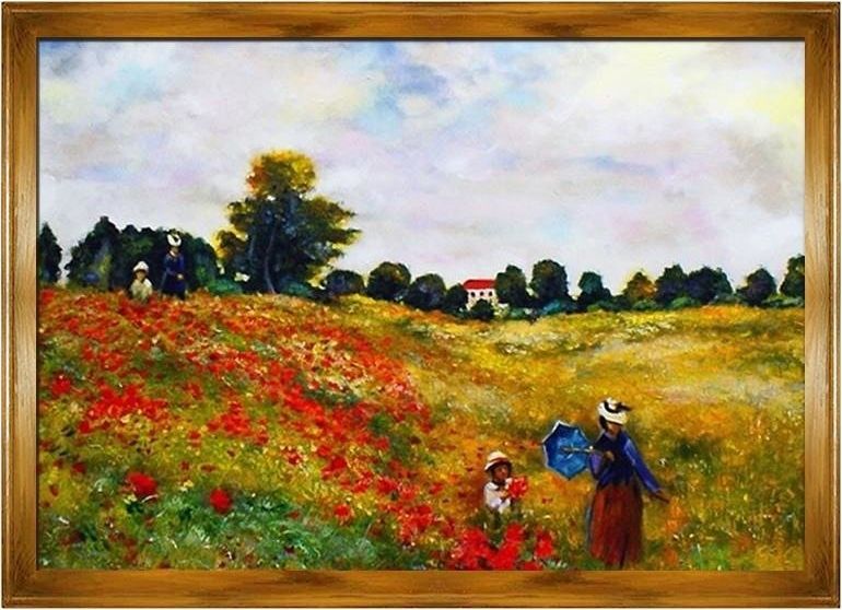 GO-BI Obraz "Impresjonisci" ręcznie malowany 200x140cm