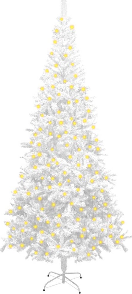 vidaXL Choinka sztuczna na stojaku Biała