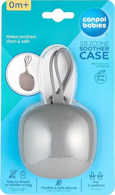 Canpol Etui na smoczek silikonowe szary 51/402 Canpol babies